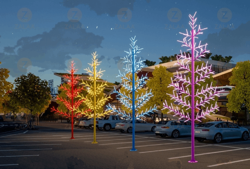 Đèn trang trí cây thông noel đa dạng màu sắc Đèn trang trí cây thông noel đa dạng màu sắc