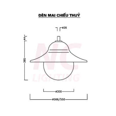 Đèn Mai Chiếu Thủy chi tiết thiết kế đèn mai chiếu thủy