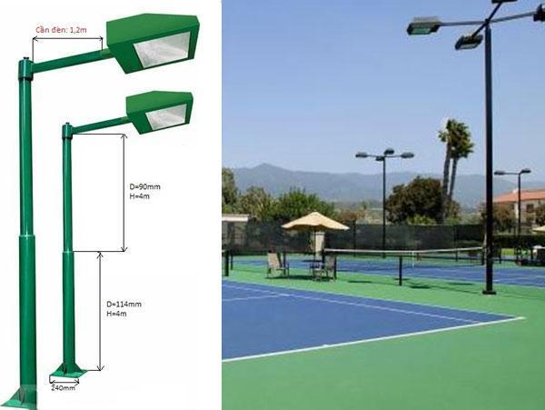 Bộ Đèn Cao Áp 1000W Cột đèn sân tennis