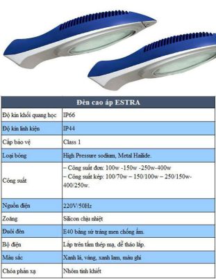Đèn cao áp estra Đèn cao áp estra