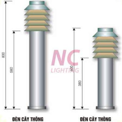 Đèn nấm cây thông đèn nấm cây thông