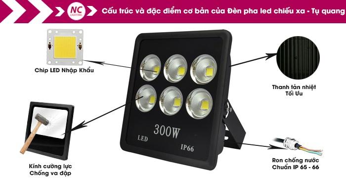 đèn pha led 300W