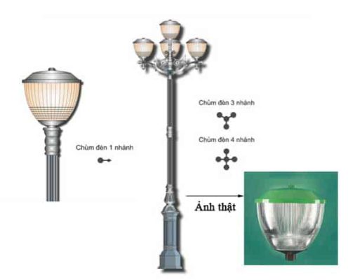 đèn trang trí sân vườn tulip