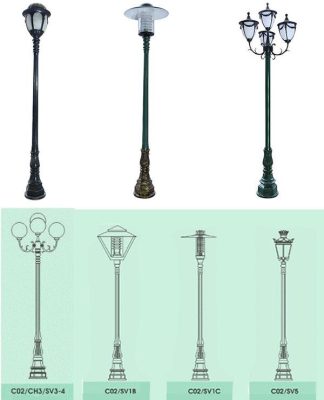mẫu đèn sân vườn dc02