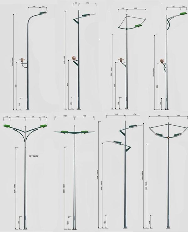 Bản vẽ một số mẫu cột đèn cao áp NC Lighting Bản vẽ một số mẫu cột đèn cao áp NC Lighting