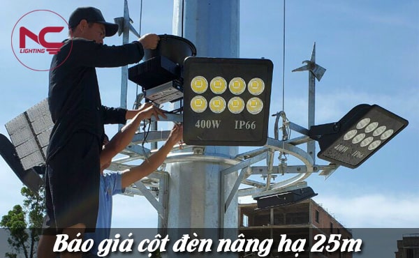 Báo giá cột đèn nâng hạ 25m
