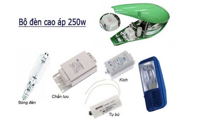 Bộ đèn cao áp Philips 250w
