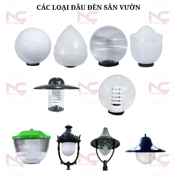 các loại đầu đèn sân vườn các loại đầu đèn sân vườn