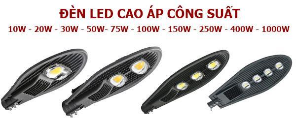 Những điều cần biết về đèn cao áp led Các mức công suất của đèn đường led lá