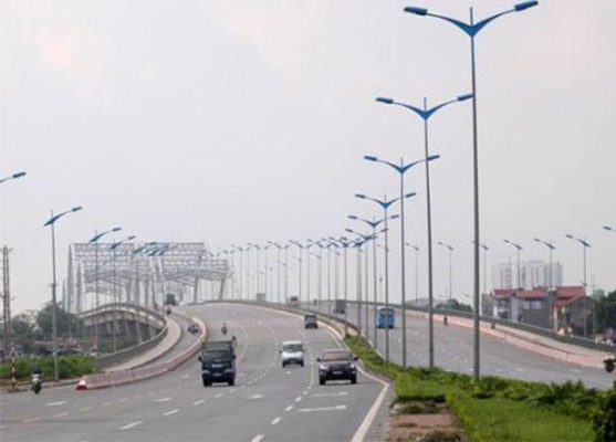 Cột Đèn Bát Giác Rời Cần Kép chiếu sáng đường giao thông