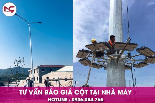 Cột đèn cao áp chiếu sáng do NC Lighting sản xuất Cột đèn cao áp chiếu sáng do NC Lighting sản xuất