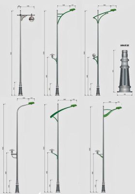 Cột đèn cao áp đế gang NC- 01 Cột đèn cao áp đế gang NC- 01