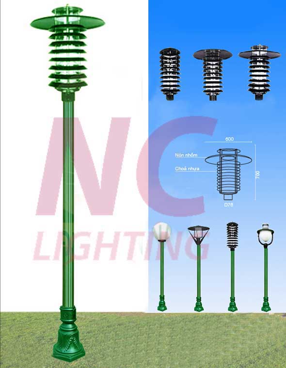 Cột đèn chiếu sáng sân vườn đẹp