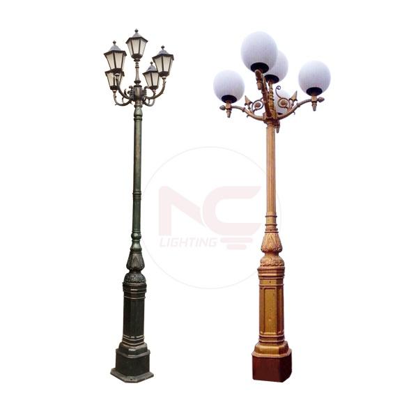 Cột đèn sân vườn 5 bóng chiếu sáng DC05-B Cột đèn sân vườn 5 bóng chiếu sáng DC05-B