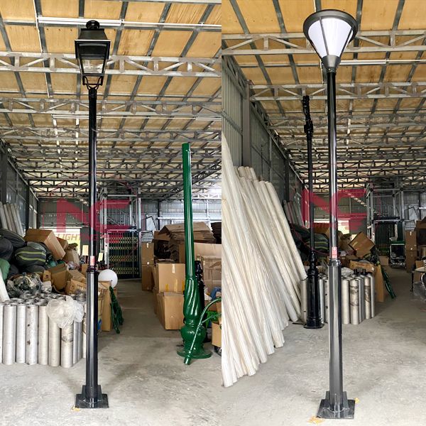 cột đèn trang trí sân vườn giật cấp cột đèn trang trí 1 bóng