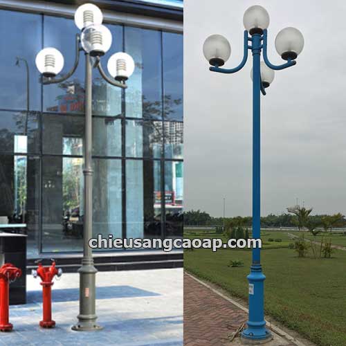 Cột đèn trang trí sân vườn Nouvo 4 bóng