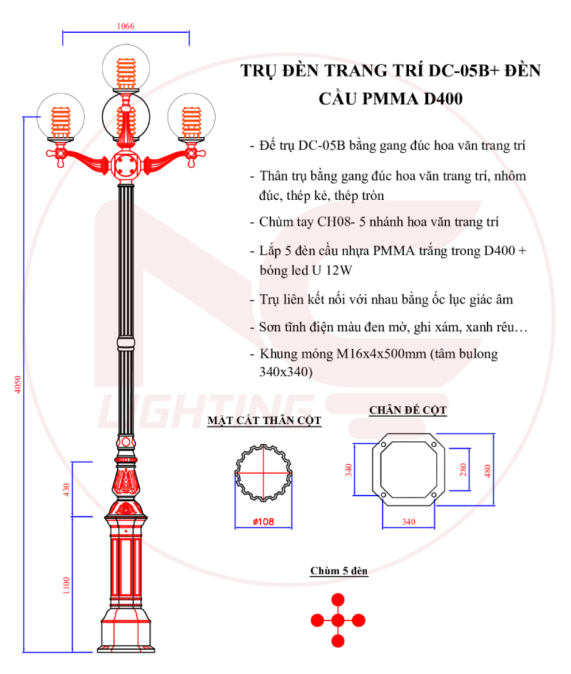 DC-05B 4 bóng
