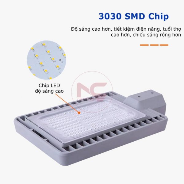 đèn đường led LNC-12 trang bị chíp led hiện đại
