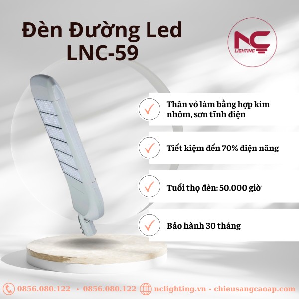 mô tả đèn led cao áp LNC59