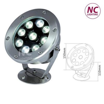 Đèn Led Âm Nước NCA-03, P=9W RGB Đèn led âm nước 9W RGB