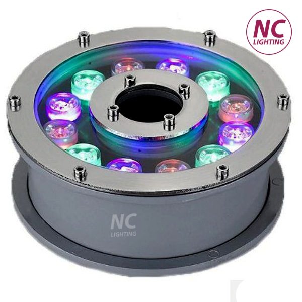 Đèn Led Âm Nước Bánh Xe RGB NCB-03, P=12W Đèn Led Âm Nước Bánh Xe RGB NCB-03 nhiều màu
