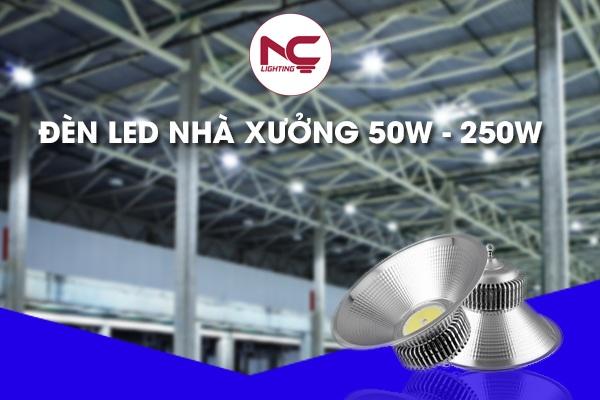 Đèn led nhà xưởng đa dạng mức công suất