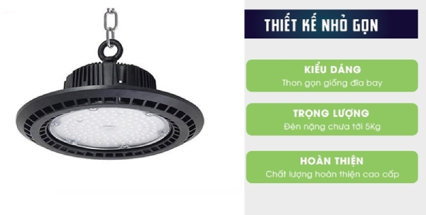 Đèn Led Nhà Xưởng Highbay UFO 100W XNC-19 Đèn led nhà xưởng XNC-19 kiểu dáng đẹp