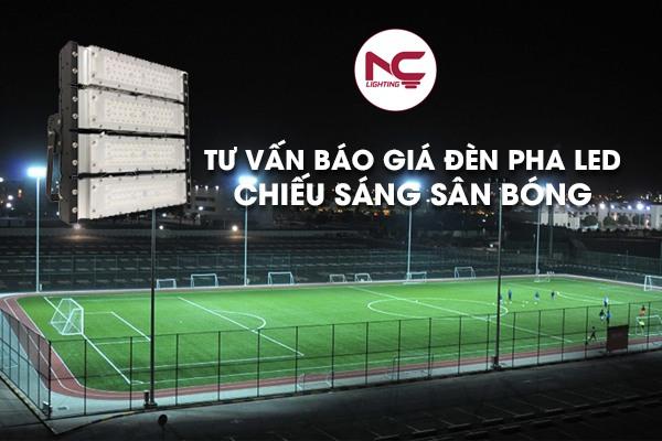 Đèn pha led chiếu sáng cho sân bóng