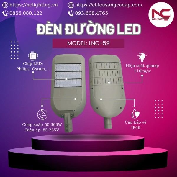 mô tả đèn led cao áp LNC59