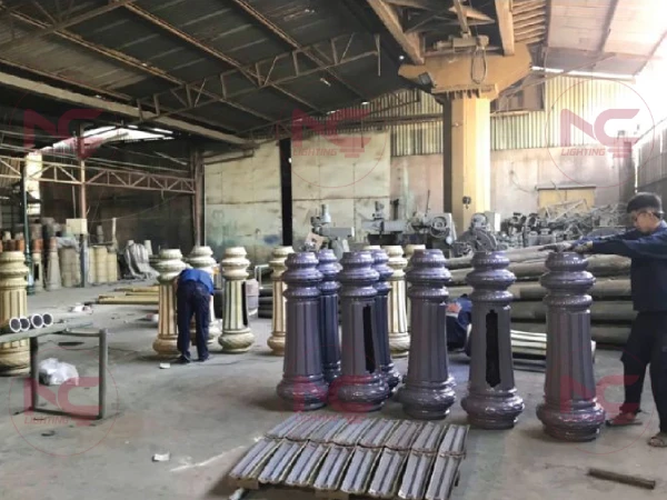 hình ảnh nhà máy cột đèn sân vườn hình ảnh nhà máy cột đèn sân vườn