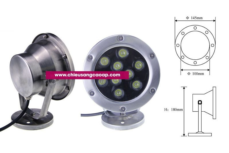 Kích thước của Đèn Led Âm Nước NCA-03