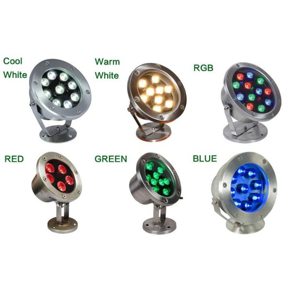 Đèn Led Âm Nước NCA-03, P=9W RGB Mẫu đèn led âm nước đổi màu