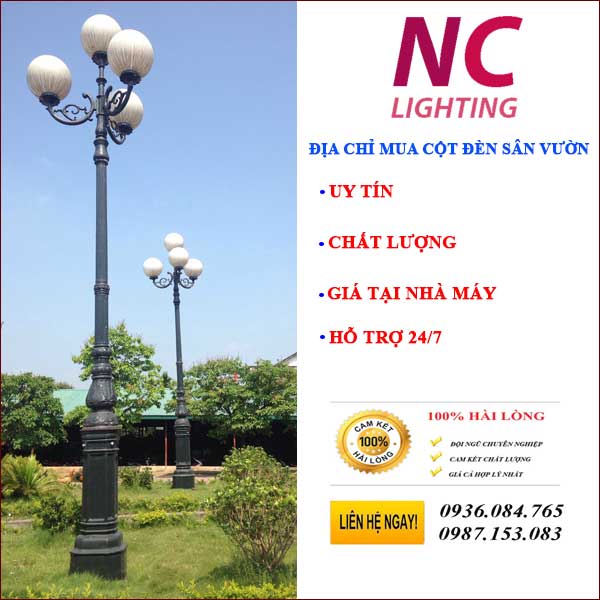 Nc Lighting là địa chỉ bán cột đèn sân vườn uy tín