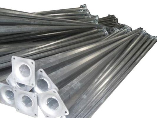 Trụ đèn bát giác đế gang
