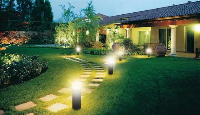 Thiết kế chiếu sáng đèn hiệu ứng cho mọi công trình Thiết kế chiếu sáng sân vườn