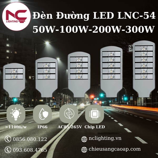 mô tả đèn đường led lnc54