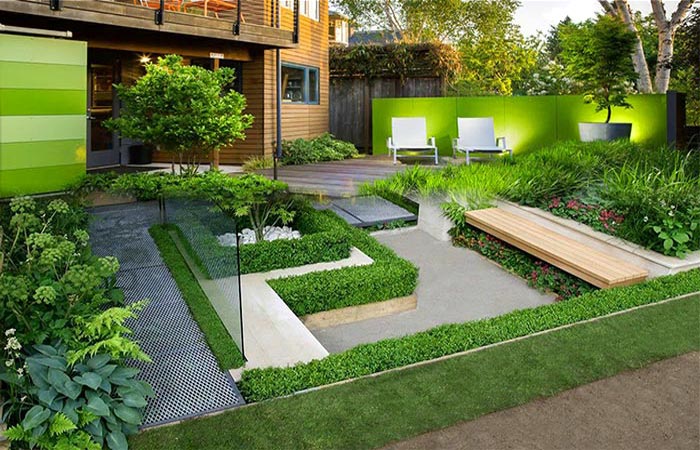 Mẫu thiết kế sân vườn Á Đông đẹp đơn giản