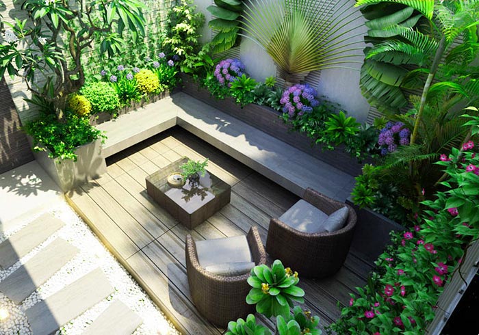 Sự đa dạng trong thiết kế sân vườn