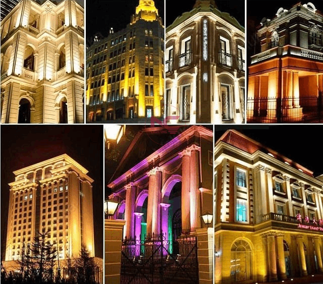 Đèn Rọi Cột Lùn NCRCL Đèn Rọi Cột Lùn RCL chiếu sáng các tòa nhà