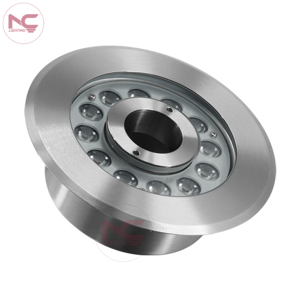 Mẫu đèn led âm nước bánh xe inox cao cấp