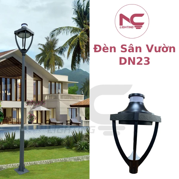 đèn sân vườn hiện đại DN23 đèn sân vườn hiện đại DN23