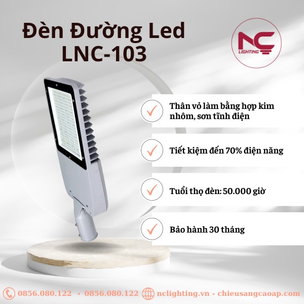 mô tả đèn đường led lnc103 mô tả đèn đường led lnc103