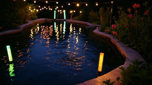 Hướng dẫn chi tiết cách trang trí đèn sân vườn tạo điểm nhấn Sử dụng đèn cho hồ cá