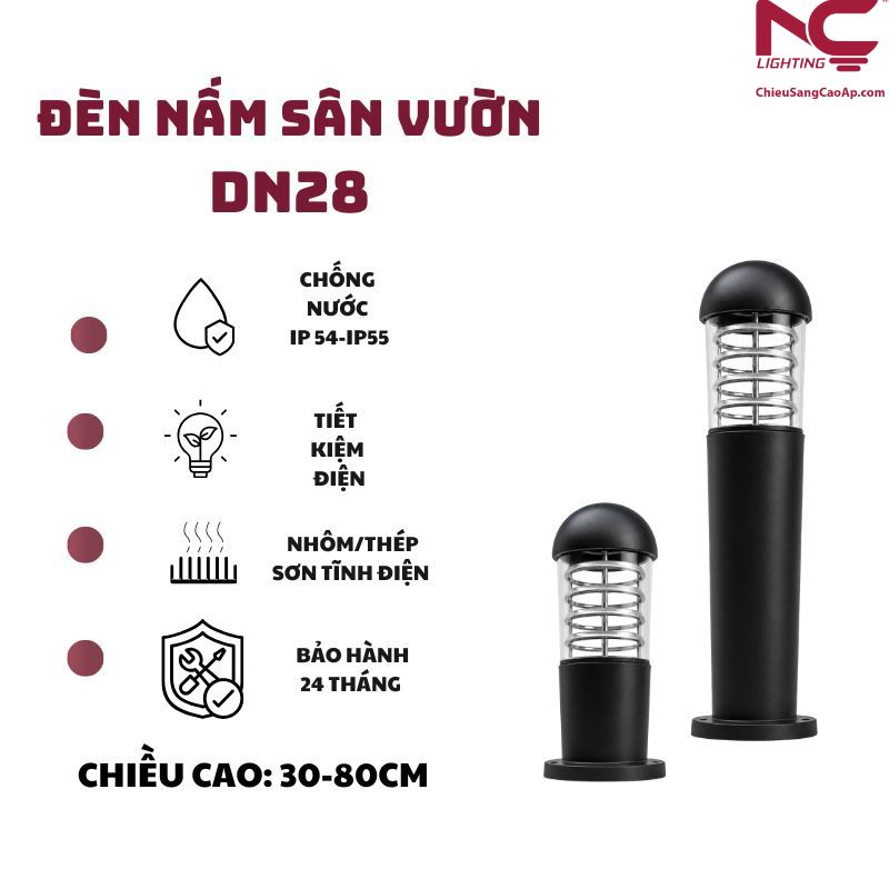 Đèn nấm sân vườn DN28 Đèn nấm sân vườn DN28