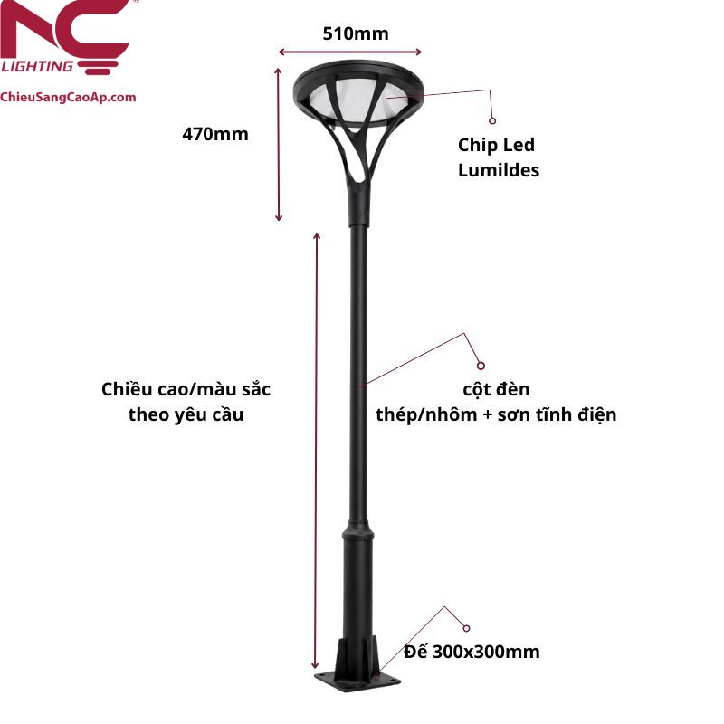 cot-den-chieu-sang-dn-30 Cột đèn chiếu sáng sân vườn DN30