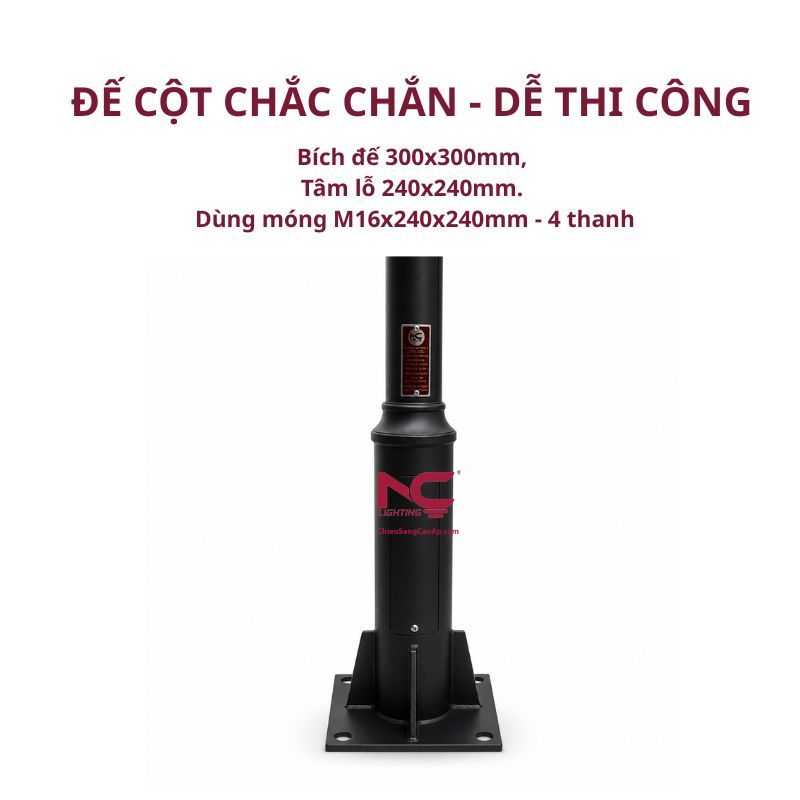 de-cot-dn-30 Đế cột đèn DN-30