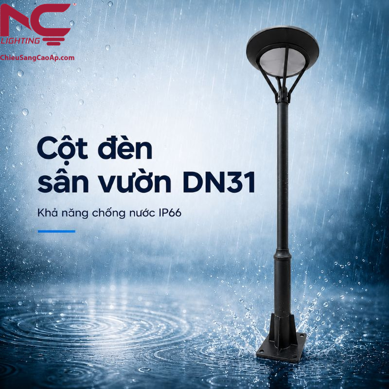 Cột đèn sân vườn DN31 Mẫu cột DN-31 có nhiều ưu điểm nổi bật